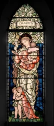Birmingham, Ward End, St Margaret, Morris & Co., Edward Burne-Jones, John Henry Dearle (1859-1932), Dobroczynność, 1902